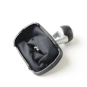 Pommeau de levier de vitesse en cuir pour Audi A6, design ergonomique, anneau rouge - Product Image 5