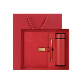 Advertising Gift Items Luxury Metal Pen Portable Thermos Cup A5 Buckle Notebook Promotional Gift Set