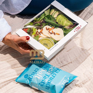 Comida saludable reciclable ecológica personalizada, envasado de alimentos reales para llevar, ensalada de <span class=keywords><strong>grano</strong></span> de energía vegetal fresco, taza de papel para sopa con tapa - Product Image 6