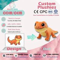 Peluche Salamandre Personnalisée Douce au Toucher, Couleur Pêche, Fabrication Détaillée pour Enfants et Collectionneurs CE