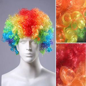 Party Cosplay Fancy Dress Ball decorativo Hairpiece Halloween Clown parrucca venditore parrucche per capelli supporto per capelli sintetici corti 4 pollici