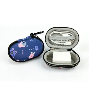 China Supplier Cheapest Promotion Gift Custom Logo Hard Shell Zipper Earphone Eva Case For Travel