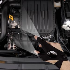 Guantes Impermeables con Linterna LED, Guantes sin Dedos con Linterna LED, Guantes con Linterna para Bicicleta y <span class=keywords><strong>Camping</strong></span>, Perfectos para Uso en Exteriores - Product Image 6