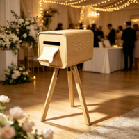 Support de photomaton en bois pour DNP DS620/RX1HS/Hiti P525L/Citizen, machine d'impression instantanée en libre-service, capacité 100 kg, 15 personnes