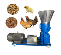 Machine automatique de fabrication de granulés d'aliments pour volailles, bétail et céréales, équipement de traitement des aliments pour animaux, machine à granulés de paille