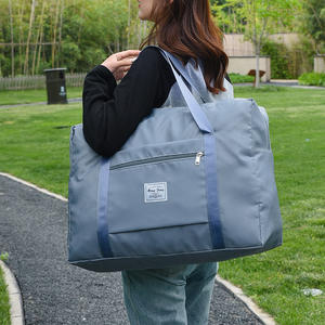 Bolsa de Viaje Plegable de Nailon Resistente al Agua con Cierre, Bolsa de Gimnasio Ligera de Gran Capacidad 56-75L - Product Image 5