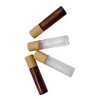 Flacon roll-on en verre ambré givré personnalisé, imprimé par transfert thermique, 3 ml-50 ml, pour soins de la peau et huiles essentielles