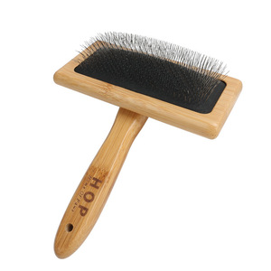 Sıcak satış <span class=keywords><strong>Pet</strong></span> bakım fırça bambu ahşap & köpek kedi saç bakım için yumuşak kıllar ile paslanmaz çelik saplar <span class=keywords><strong>Comber</strong></span> mutlak güvenlik - Product Image 6
