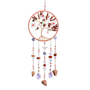 Acchiappasogni in Cristallo <span class=keywords><strong>Albero</strong></span> della Vita con Ciondolo Occhio di Allah, Decorazione Murale per la Casa - Product Image 4