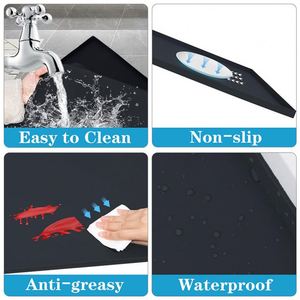 Tapis de protection en silicone pour lave-linge, imperméable, anti-poussière pour réfrigérateur, antidérapant, protection de comptoir en silicone - Product Image 4