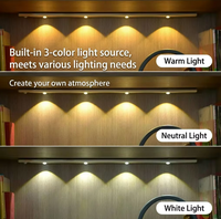 Armoire de cuisine murale en aluminium avec verre givré, éclairage LED à variation d'intensité progressive 3000K-6000K, détecteur de mouvement PIR, 50000 heures