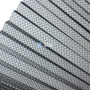 Avrupa tarzı 14-25mm katlanır yükseklik akordeon Plisse ekran örgü Modern Polyester pileli sineklikler yatak odası için toptan - Product Image 1