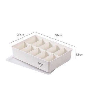 DS4252可堆叠衣柜组织器24室塑料袜子抽屉储物盒胸罩内裤零食内衣组织器抽屉 - Product Image 3