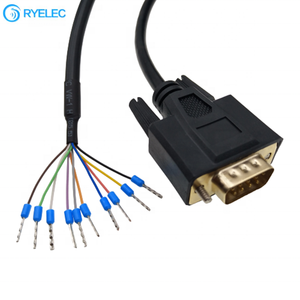 สายเคเบิลคอมพิวเตอร์ VGA DB 9P DB9 ตัวผู้ พร้อมหัวต่อแบบ Ferrule Mini Crimp Terminal - Product Image 1