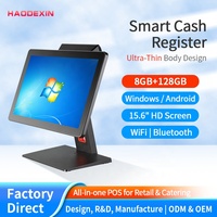 Новинка: Универсальный POS-терминал на Windows с 15,6-дюймовым HD сенсорным экраном, умный кассовый аппарат для розничной торговли