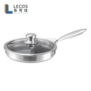 LECOS 2025, lo último en ollas y sartenes triples de inducción antiadherentes de doble panal, juegos de utensilios de cocina de acero inoxidable, proveedor antiadherente - Product Image 5