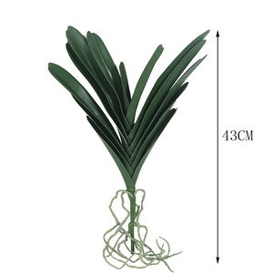 Vente en gros de plantes d'orchidées <span class=keywords><strong>vanda</strong></span> artificielles à longue tige au toucher réel pour la décoration - Product Image 5