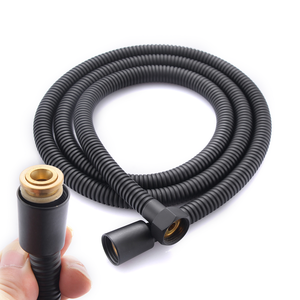 DLP 2024 nouveau style en acier inoxydable 360 Rotation anti-déflagrant <span class=keywords><strong>noir</strong></span> tuyau d'eau de <span class=keywords><strong>douche</strong></span> pour salle de bain - Product Image 1