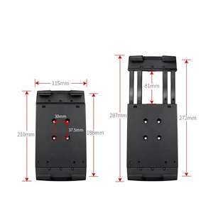 책상/자동차/벽 또는 트럭/상업용 차량 대시 용 <span class=keywords><strong>ipad</strong></span>와 호환되는 대형 드릴베이스 태블릿 홀더 자동차 마운트 - Product Image 4