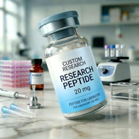 Étiquettes de peptides de qualité laboratoire imperméables, autocollants en vinyle, flacons en verre de 2 ml, 5 ml, 10 ml