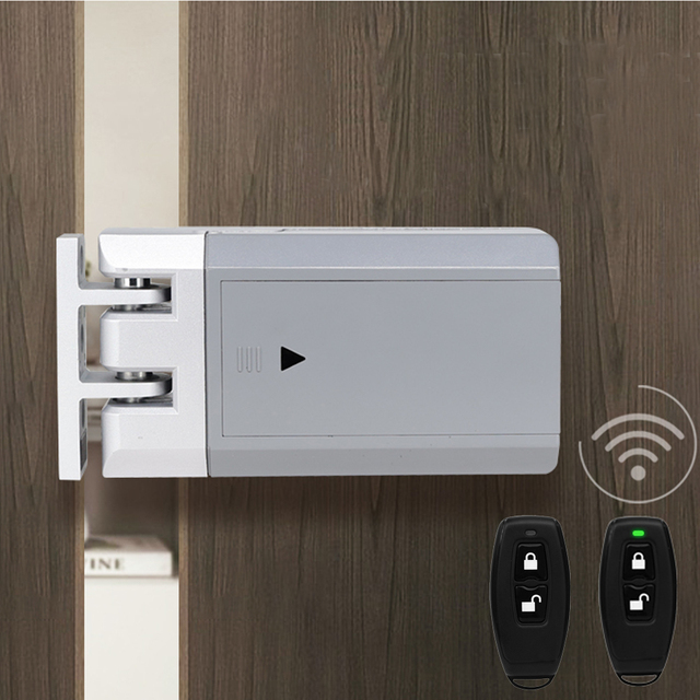 Home/Office Use Invisible Door Lock with Two Transmitter Controls