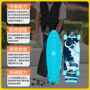 สเก็ตบอร์ด No Style Cruiser รุ่น NT-CX7 ทำจากอะลูมิเนียมอัลลอยด์และไม้เมเปิ้ล ทนทาน เหมาะสำหรับผู้ใหญ่ ดีไซน์ทันสมัย - Product Image 2