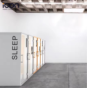 Chống Cháy Acoustic Văn Phòng Pod Sự Riêng Tư Gian Hàng Hấp Thụ Âm Thanh Ngủ Pod Văn Phòng Khung Nhôm Bệnh Viện Bên Ngoài Phòng Thu Trung Tâm Mua Sắm - Product Image 2