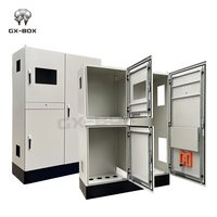 Boîtier de distribution extérieur étanche à double porte, armoire électrique métallique, coffret électrique pour contrôle d'équipement