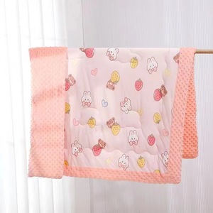 Vente en gros OEM Couverture pour enfants en coton doux à pois polaire lavable Literie en mousseline en tissu de Chine pour cadeau - Product Image 3