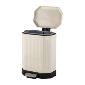 New Embossed Octagonal Bathroom Pedal <strong>Bin</strong> 15L <strong>Garbage</strong> Can Stainless Steel Waste <strong>Bin</strong> with <strong>Soft</strong> <strong>Close</strong> - Product Image 3