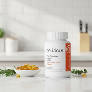 Dilisa Pet Pure Diepzeevisolie Tabletten voor Katten & Honden - Voedingssupplement voor Haar- en Huidgezondheid - Product Image 1