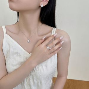 Collier de mariage Dylam en forme de goutte d'eau pour la mariée et les demoiselles d'honneur, pendentif simple en zircone cubique 5A, collier de mariée pour la fête de mariage - Product Image 5