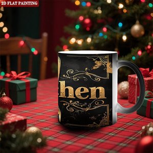 Heat Sensitive <b>Ceramic</b> Mug Frosted Black 11oz Sublimation Blank Coffee Tea <b>Cup</b> - Product Image 2