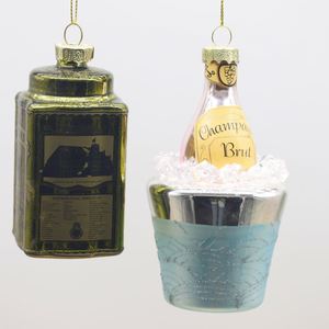 Globo de Vidrio Soplado Personalizado de Alta Calidad 2025 con Diseño de Amor para Decoraciones Colgantes de Árboles de Navidad, Color y Tamaño Personalizables - Product Image 1