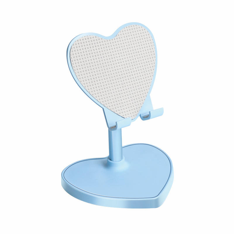 New plastic heart-shaped stand blue