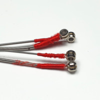 4KEB45100 4-String Bass Guitar Strings 45-100 Gauge Nickel Wound Hex Core Red Silk Ends OEM