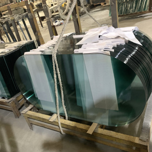 Bàn kính cường lực 54 "vuông kính cường lực hàng đầu bàn tròn 5 ft Bàn cà phê 12 mm Kính cường lực cong 8 mm dày 10 mm - Product Image 4