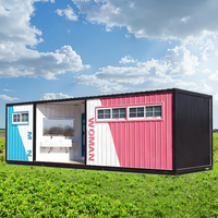 Maison conteneur portable moderne pour applications extérieures (parc, salle de bain, cuisine) avec toilettes, lavabo, douche et panneaux sandwich