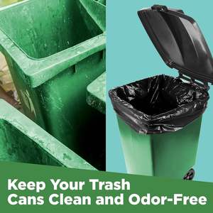 Sacs poubelle robustes de 95-96 gallons (lot de 25) - Sacs poubelle noirs extra larges pour poubelles de 90-100 gallons - Product Image 6