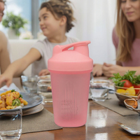 Bouteille d'eau de sport de haute qualité 400 ml pour shaker, logo personnalisé, marque privée, bouteille d'eau de sport à boire directement pour les voyages