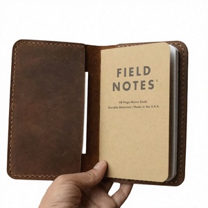 YOU Travel Luxury Leather Silk Screen Printed Portable Journal Notebook Field Notes Cover Small Size Pocket <b>Notepad</b> - Product Image 2