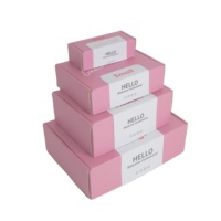 Nouvelle boîte d'expédition en carton ondulé rose personnalisée Pulida 2026 pour la logistique