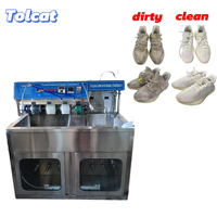 Machine de brossage de chaussures semi-automatique commerciale avec équipement de chauffage pour ateliers de lavage de chaussures, usines de nettoyage à sec et fabrication de chaussures