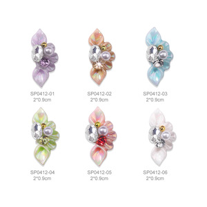 Kawaii-adornos de resina Nail Art hechos a mano, diseño <span class=keywords><strong>3D</strong></span>, <span class=keywords><strong>flores</strong></span> acrílicas para <span class=keywords><strong>uñas</strong></span> - Product Image 2
