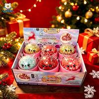 Promotion de Noël entrepôt USA : Jouets Squishy Mignons en forme de Bao Bun Renne Pailleté, en TPR, Remplis de Maltose, Jouets Anti-stress
