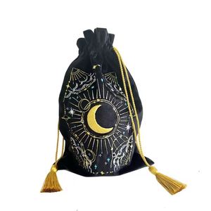 Pochette en velours personnalisée avec cordon de serrage pour bougies, sac de luxe pour cartes de tarot, emballage en flanelle pour bougies - Product Image 5
