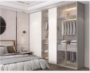 SANTOPOVA Customizable Modern Swing <b>Door</b> Bedroom Furniture Hanging Rod and Drawer Storage <b>Wardrobe</b> Cloth Organizer - Product Image 4