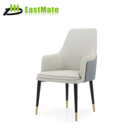 Chaise Chesterfield Moderne Contemporaine en Bois Massif Hôtel Relaxant Loisirs Salon Chaise en Bois Sculpté avec Perceuse Cristal