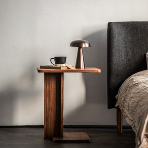 Mesa de Centro de Madera de Teca Africana, Estilo Moderno Minimalista, Construcción con Encaje de Espiga, Ideal para Sala de Estar - Product Image 2