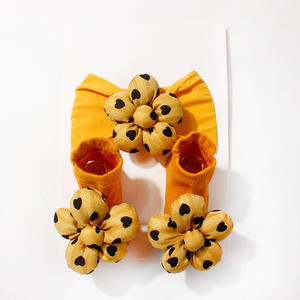 ชุดแถบคาดศีรษะและถุงเท้าเด็กแบบยืดหยุ่นใหม่ชุดผ้าคาดศีรษะและถุงเท้าสำหรับเด็กปกป้องจุดที่อ่อนนุ่มชุดเด็ก2ชิ้น - Product Image 5